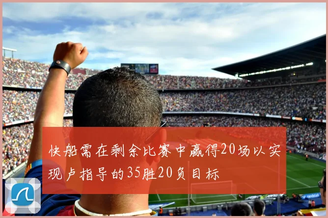 快船需在剩余比赛中赢得20场以实现卢指导的35胜20负目标